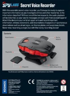 Spy Labs - Secret Voice Recorder -Toyology Toys tgtg ho23 548005 2
