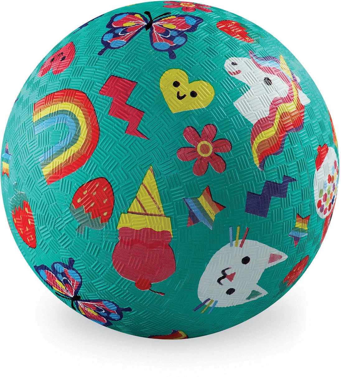 7" Playground Ball / Smiley Crocodile Creek 7" Playground Ball / Smiley -Toyology Toys tgtg ho24 21723