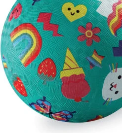 Crocodile Creek 7" Playground Ball / Smiley 4 Crocodile Creek 7" Playground Ball / Smiley -Toyology Toys tgtg ho24 21723 1