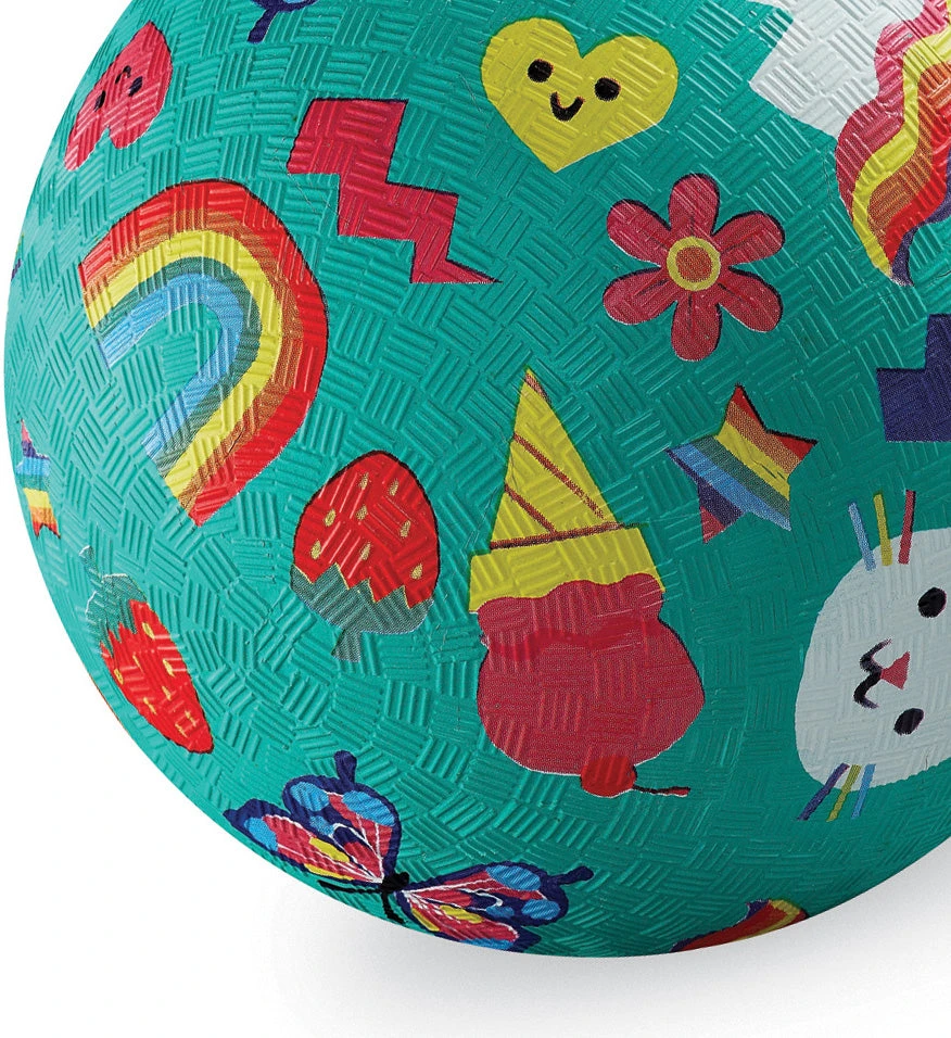 7" Playground Ball / Smiley Crocodile Creek 7" Playground Ball / Smiley -Toyology Toys tgtg ho24 21723 1