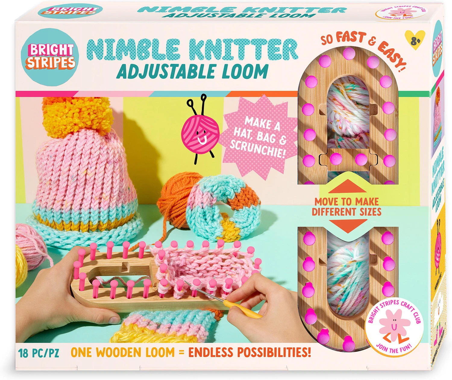 Nimble Knitter Adjustable Loom Nimble Knitter Adjustable Loom -Toyology Toys tgtg ho24 bt02