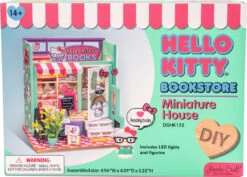 DIY Miniature Bookstore Kit - Hello Kitty's Book Store -Toyology Toys tgtg ho24 dghk152 2