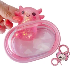 Squishy Backpack Buddiez Ultimate Backpack Clip Axolotl -Toyology Toys tgtg su25 8491 4
