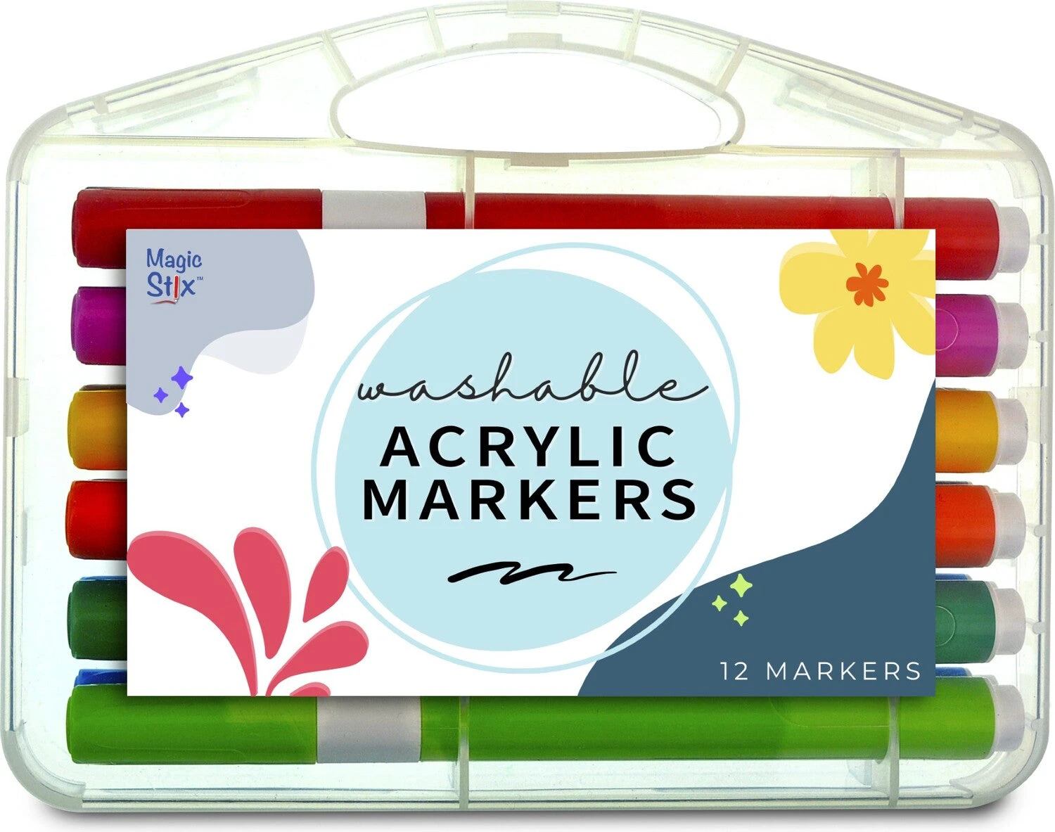 Acrylic Marker 12 Color Set Acrylic Marker 12 Color Set -Toyology Toys tpgitpg496