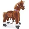 Brown Pony Size 4 2 Brown Pony Size 4 -Toyology Toys ux424 brown ride on pony toy age 4 8 ponycycle shop 28300585795627
