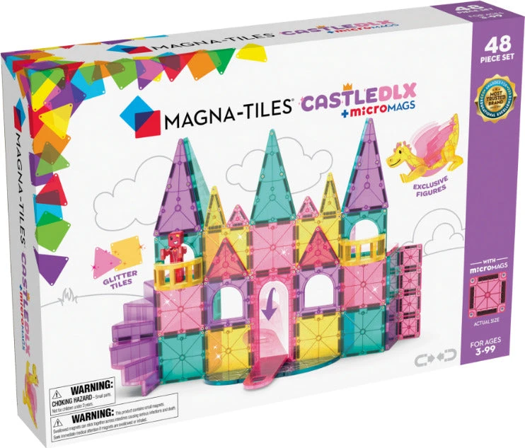 Magna-Tiles Castle - Micromags 48pc Magna-Tiles Castle - Micromags 48pc -Toyology Toys valt242048ca