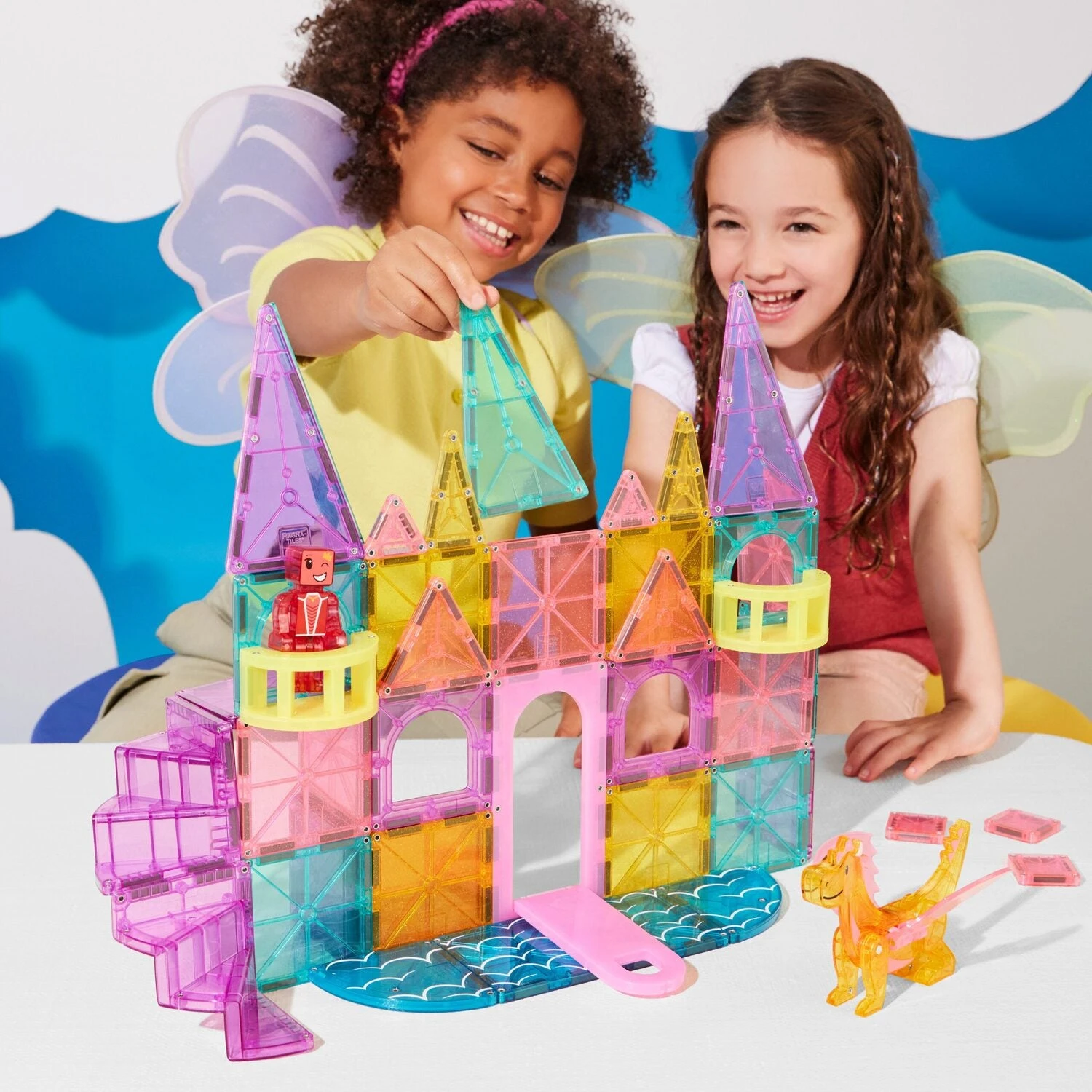 Magna-Tiles Castle - Micromags 48pc Magna-Tiles Castle - Micromags 48pc -Toyology Toys valt242048ca 1