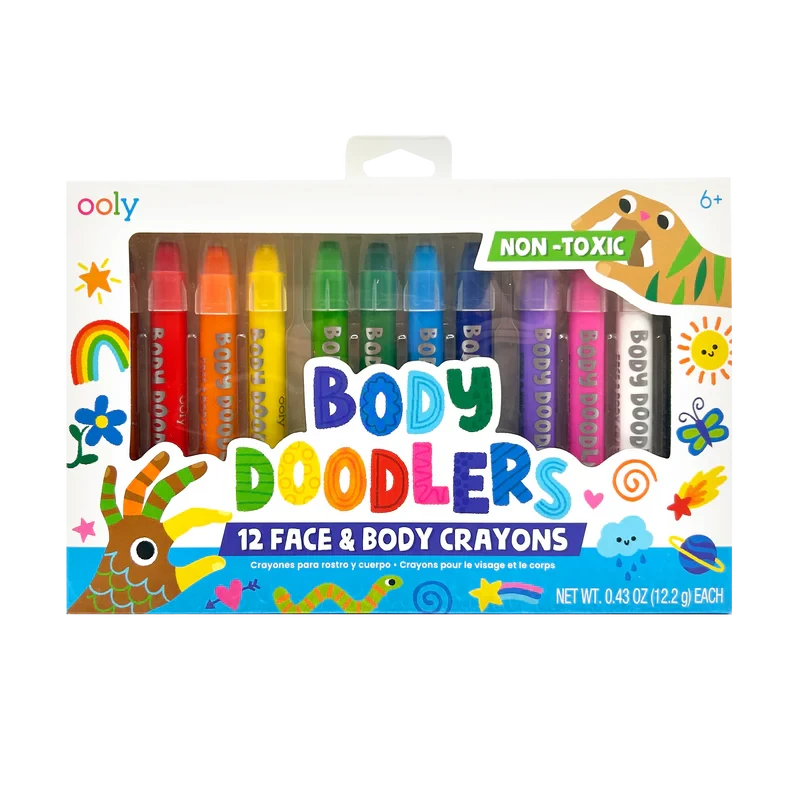 Body Doodlers - 12 Face & Body Crayons Ooly Body Doodlers - 12 Face & Body Crayons -Toyology Toys vkfgrjjjkbjy88zjkn4m