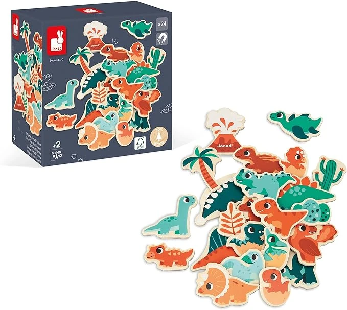 Dino Magnets 24pc Set Janod Dino Magnets 24pc Set -Toyology Toys wz6gl7olmmpobgdon1q8
